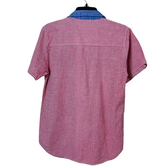 Vintage 90’s Bobbie Brooks Red Checkered Sailboat Shirt Size Small - Picture 5 of 5
